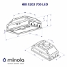 Вытяжка Minola HBI 5202 WH 700 LED