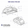 Вытяжка Minola HBI 52022 BL 700 LED