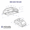 Вытяжка Minola HBI 5204 I 700 LED