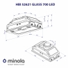 Вытяжка Minola HBI 52621 BL GLASS 700 LED