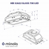 Вытяжка Minola HBI 52622 BL GLASS 700 LED