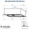 Витяжка Minola HBI 5264 BL GLASS 700 LED Line