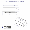 Вытяжка Minola HBI 5664 WH GLASS 1000 LED Line