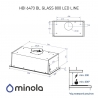 Вытяжка Minola HBI 6473 BL GLASS 800 LED Line