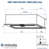 Витяжка Minola HBI 7664 WH GLASS 1000 LED Line