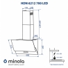 Витяжка Minola HDN 6212 BL/I 700 LED