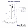 Вытяжка Minola HK 6614 BL 1000 LED