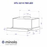 Вытяжка Minola HTL 5214 BL 700 LED