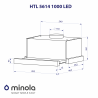 Вытяжка Minola HTL 5614 BLF 1000 LED