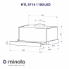 Вытяжка Minola HTL 5714 WH 1100 LED