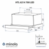 Вытяжка Minola HTL 6214 I 700 LED