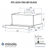 Вытяжка Minola HTLS 6234 BL 700 LED GLASS
