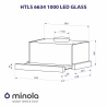 Вытяжка Minola HTLS 6634 BLF 1000 LED GLASS