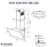 Вытяжка Minola HVS 5224 BL 700 LED