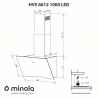 Вытяжка Minola HVS 6612 BL 1000 LED