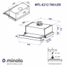 Витяжка Minola MTL 6212 WH 700 LED