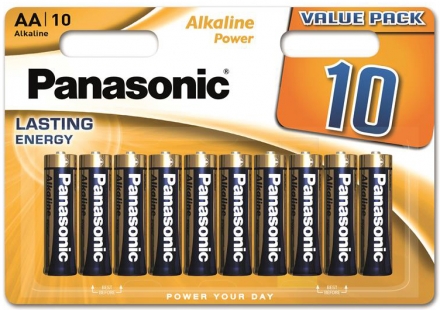 Батарейка Panasonic ALKALINE POWER AA BLI 10 (LR6REB/10BW)