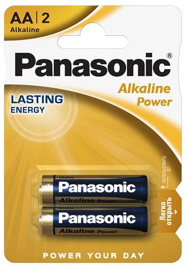 Батарейка Panasonic ALKALINE POWER AA BLI 2 (LR6REB/2BP)