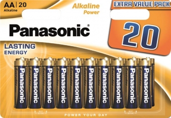 Panasonic  ALKALINE POWER AA BLI 20 (LR6REB/20BW)