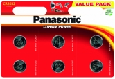 Батарейка Panasonic  CR 2032 BLI 6 LITHIUM