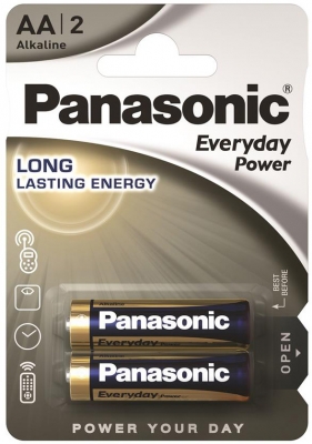 Panasonic  EVERYDAY POWER AA BLI 2 ALKALINE (LR6REE/2BR)