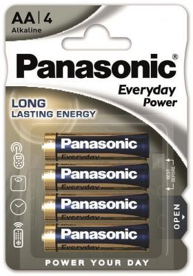 Panasonic  EVERYDAY POWER AA BLI 4 ALKALINE (LR6REE/4BP)