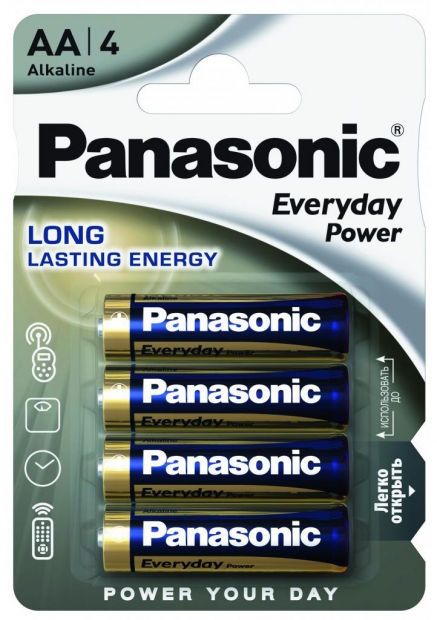 Батарейка Panasonic EVERYDAY POWER AA BLI 4 ALKALINE (LR6REE/4BR)