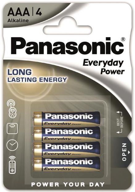 Батарейка Panasonic EVERYDAY POWER AAA BLI 4 ALKALINE (LR03REE/4BR)