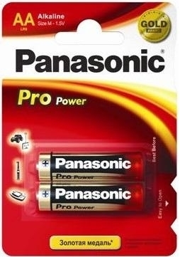 Батарейка Panasonic PRO POWER AA BLI 2 ALKALINE (LR6XEG/2BP)