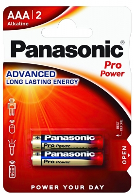 Panasonic  PRO POWER AAA BLI 2 ALKALINE (LR03XEG/2BP)