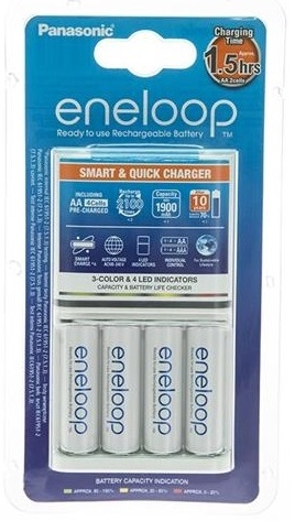 Зарядное устройство Panasonic Smart-Quick Charger+Eneloop 4AA 1900 mAh NI-MH (K-KJ55MCC40E)