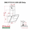 Витяжка Perfelli DNS 9753 B 1100 WH/BL LED Strip