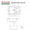 Кухонна мийка Perfelli FELICITA PGF 134-60 WHITE