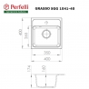 Кухонна мийка Perfelli GRASSO SGG 104-40 SAND