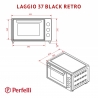 Электропечь Perfelli LAGGIO 37 BLACK RETRO