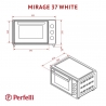 Электропечь Perfelli MIRAGE 37 WHITE