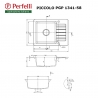 Кухонна мийка Perfelli PICCOLO PGP 134-58 BLACK