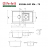 Кухонна мийка Perfelli PIERRA PGP 536-78 BLACK