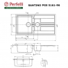 Кухонна мийка Perfelli SANTINO PGS 5161-96 GREY METALLIC