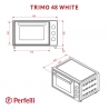 Электропечь Perfelli TRIMO 48 WHITE