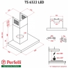 Вытяжка Perfelli TS 6322 I/BL LED