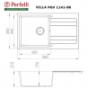 Мойка кухонная Perfelli VILLA PGV 1141-86 GREY METALLIC
