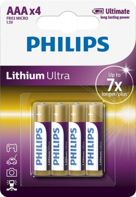 Philips  Lithium Ultra AAA BLI 4