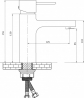 Змішувач для раковини Q-tap Form CRM 001F