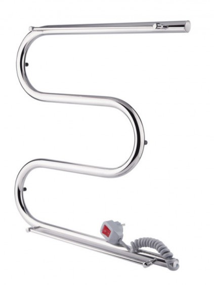Электрический полотенцесушитель Q-tap Snake shelf (CRM) 500х500 RE