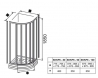 Душевая кабина Ravak SUPERNOVA SKCP 4-90 31177VU0011