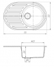 Кухонна мийка Romzha (Galati) Elegancia 77 Grafit (201)