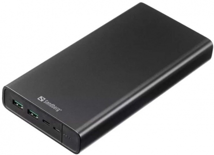 УМБ Power Bank Sandberg PD 100W 5A 38400 mAh, 2хUSB, Type-C OUT (420-63)