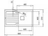 Мойка кухонная TEKA DIAMOND 1B 1D 86 ST Полир./Серый камень (115100021)