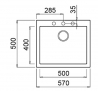 Мойка кухонная TEKA FORSQUARE 50.40 TG Черный (115230005)